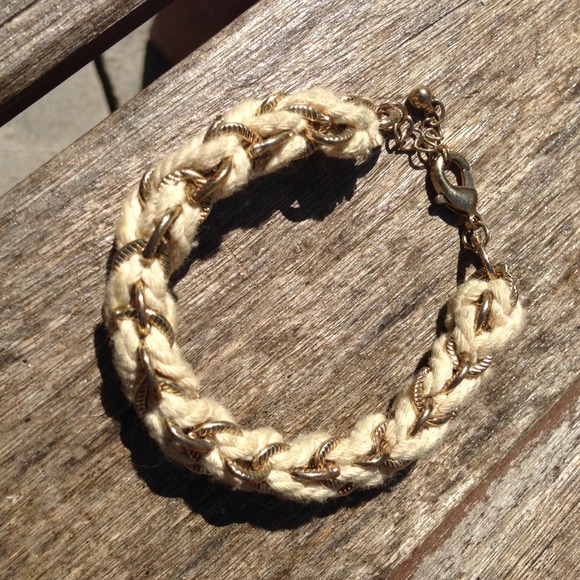 Rope and chain braided bracelet