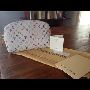 SOLD 🌟 Louis Vuitton multi color cosmetic pouch