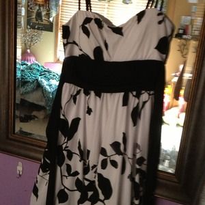 Black and white dress