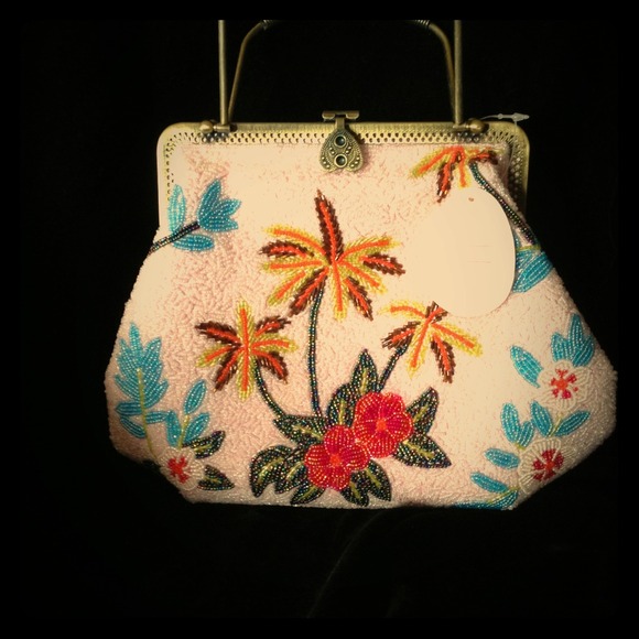 Vintage hand beaded purse
