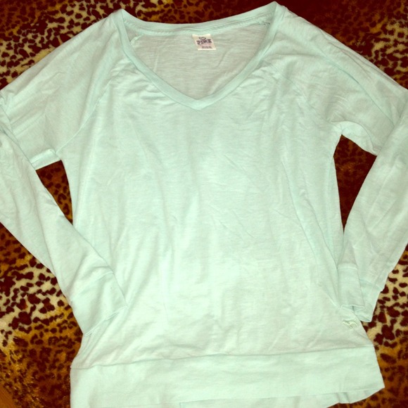 Tiffany blue raglan Victorias Secret XS