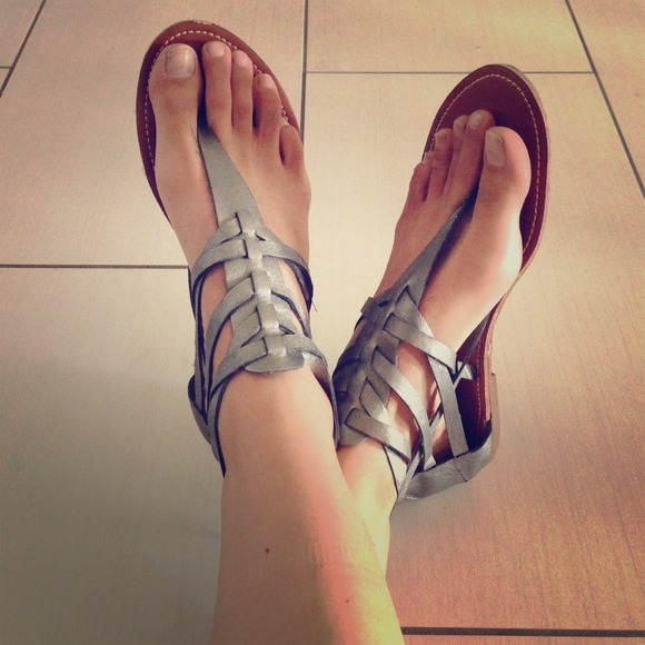 Unionbay silver gladiator sandals