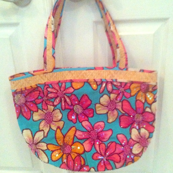 SOLD💙🌺FOR HOOK7777🌸🌺Flower Beach/Handbag