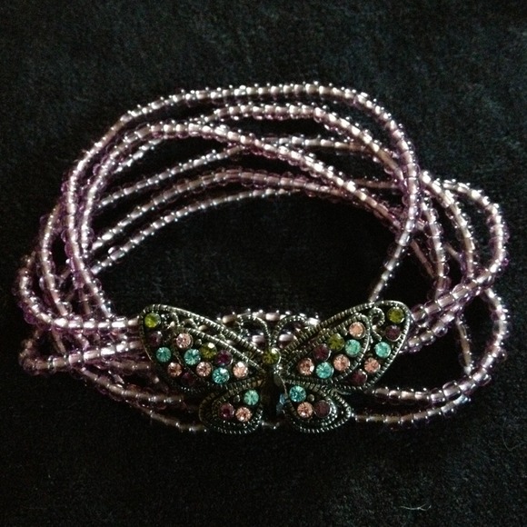 Stretchy butterfly bracelet