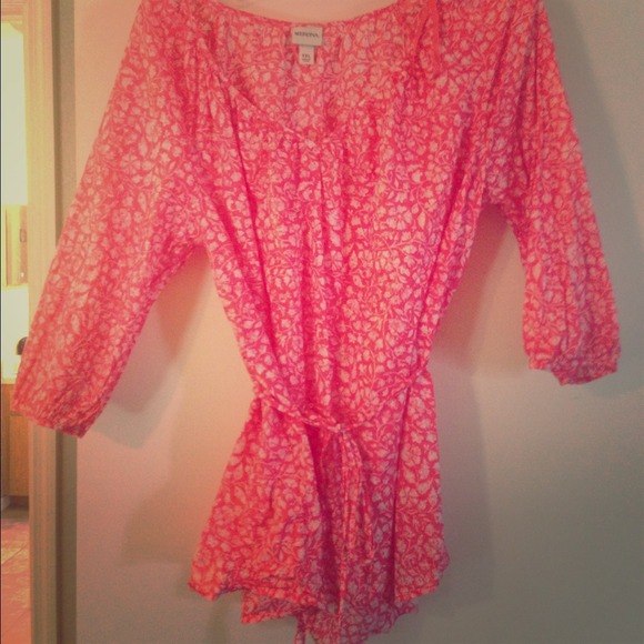 Pink 3/4 Sleeve Cotton Top