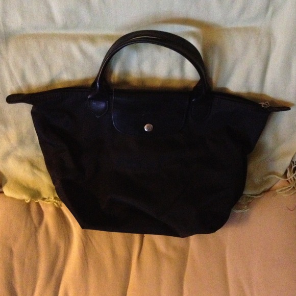 Black Longchamp tote