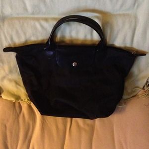 Black Longchamp tote