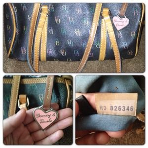 Authentic Dooney & Bourke barrel bag