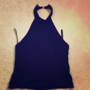 Bebe size small halter metal clasps