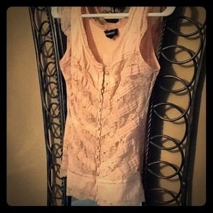 Small BEBE lace top