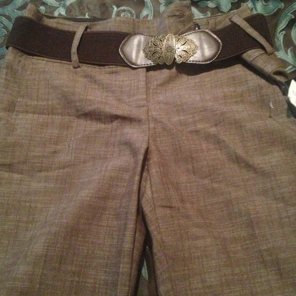 Casual brown Capri pants