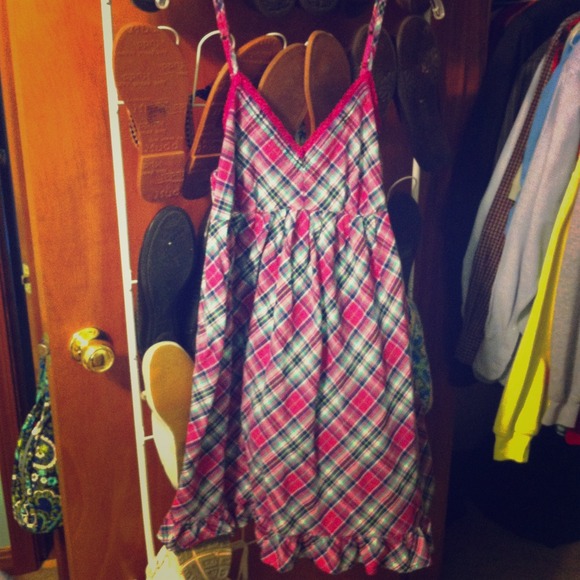 Plaid spaghetti strap sundress - Picture 1 of 1