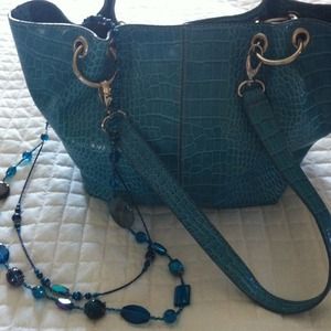 Nine West croc bag/blk dress 🌟Bundled 🌟