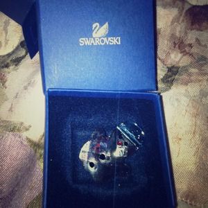 Swarovski Crystal Snowman Pin