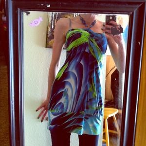 Blues and greens dress from Venice beach, ca