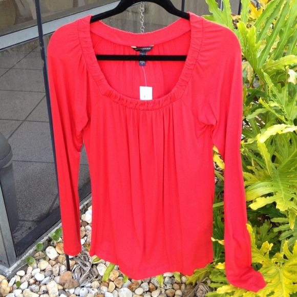 Banana Republic Red Long Sleeve...