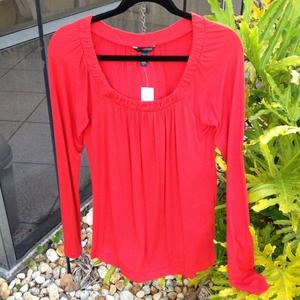 Banana Republic Red Long Sleeve...
