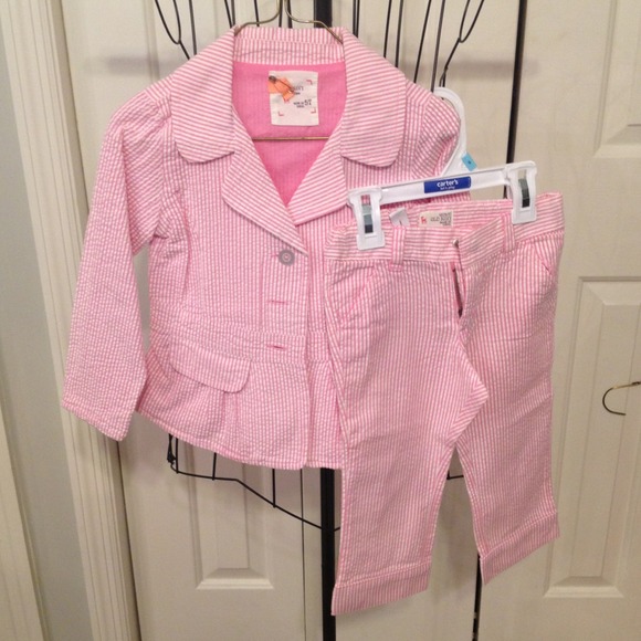 Sold***Pink & white outfit