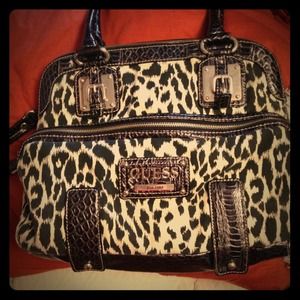 Leopard guess purse