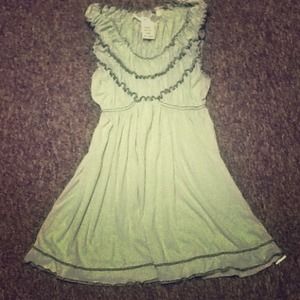 Pale green and blue top!