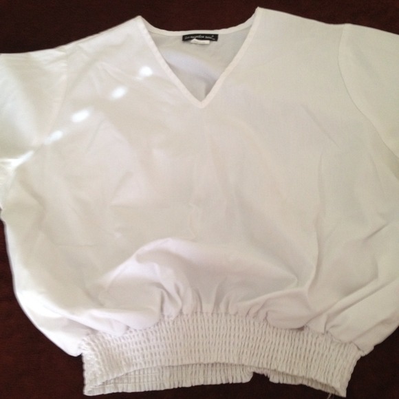Cute White Scrub Top