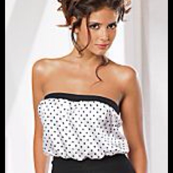 Polka dot tube top *BUNDLED**