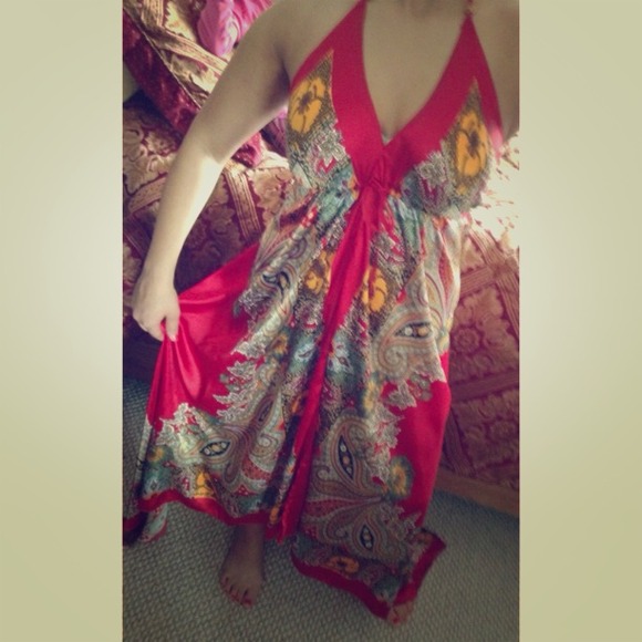 💎Reserved💎 Red floral dress