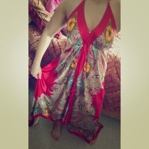 💎Reserved💎 Red floral dress