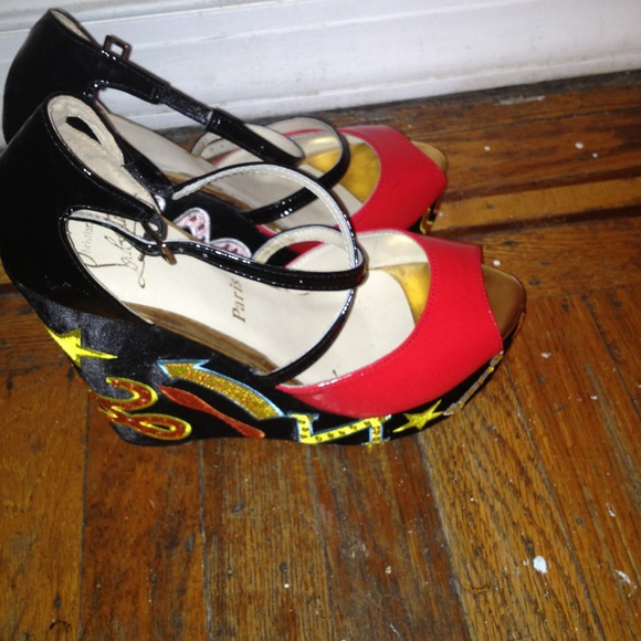 Christian louboutin inspired wedges