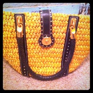 **REDUCED** Authentic Michael Kors straw purse