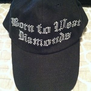 "Born to Wear Diamonds" black ball cap