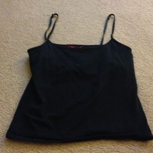Black cotton/spandex cami