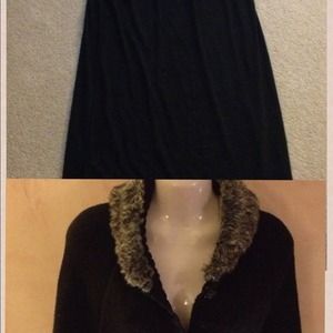 Long Black Skirt and sweater!