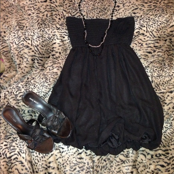 Black tube dress