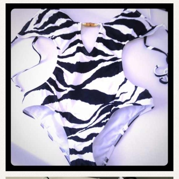 Zebra Print Swim Suit