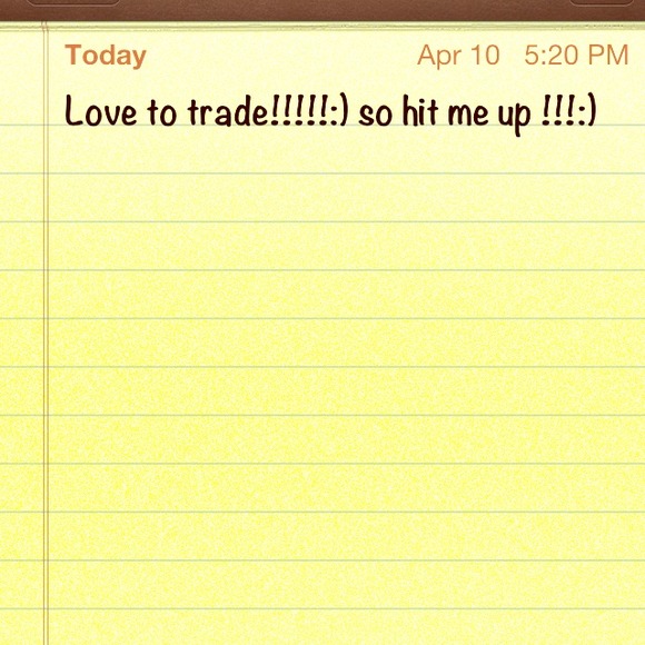 Come trade with me! Don't be shy!:)