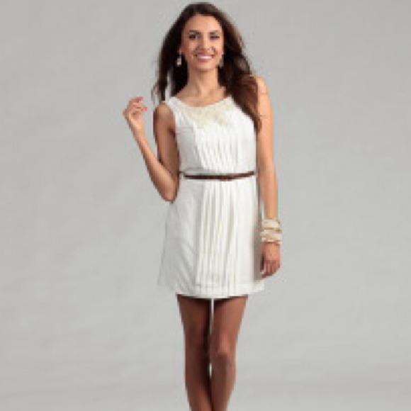 BCBG dress in white and size L