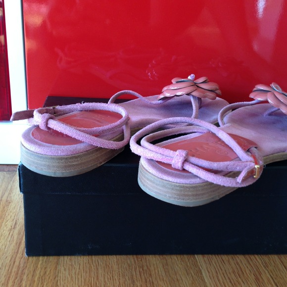 AUTHENTIC CHANEL CAMILLIA SANDALS - Picture 2 of 4