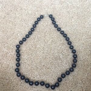 Black Bead Necklace