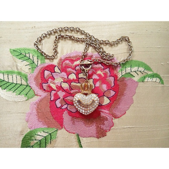 Juicy Couture Jewelry - JUICY COUTURE Crystal Heart Necklace