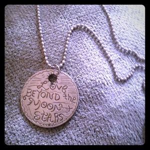 ⛔SOLD⛔Love beyond the moon and stars necklace