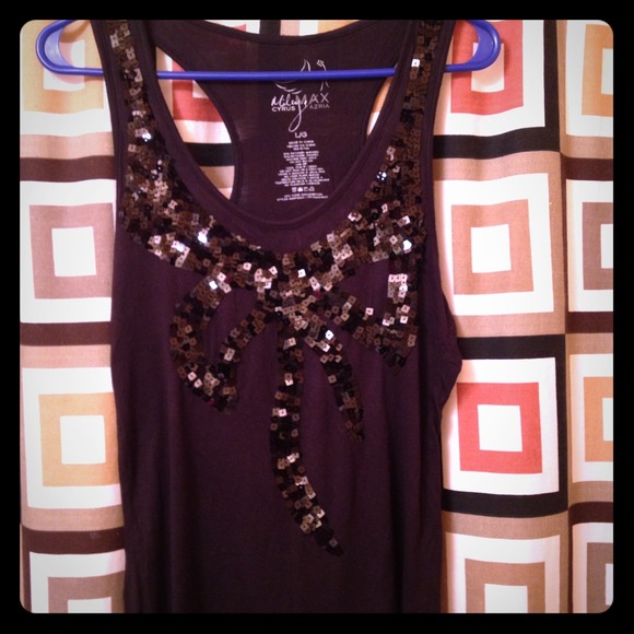🔴SOLD🔴Black sequin bow top