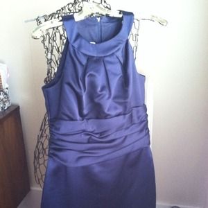David's Bridal Navy Bidesmaid Dress