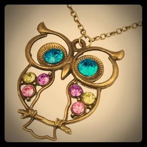 Vintage Style owl necklace
