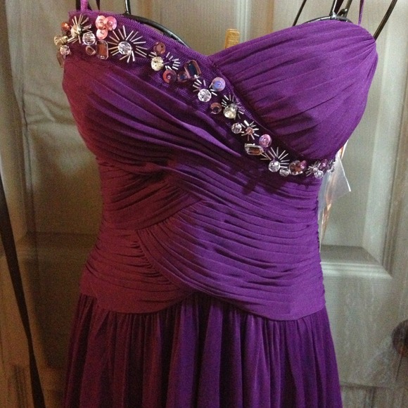 NEW long purple gown SAVE $79 off list price! - Picture 2 of 4