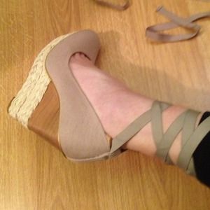 Lace up wedges tts 8-8.5