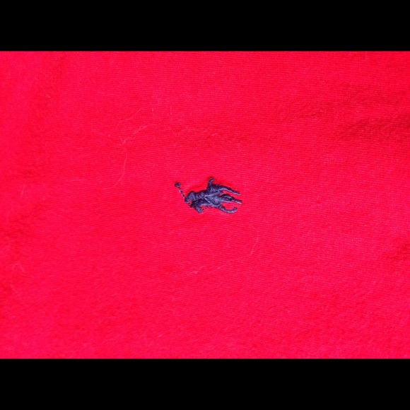 Men's classic red polo tee