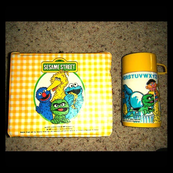 Vintage lunchbox with thermos