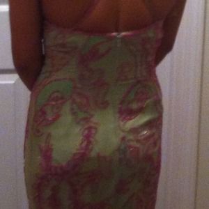 Green and purple beading very elegant never worn