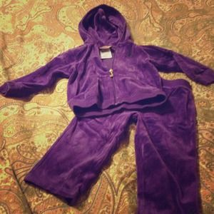 Purple juicy sweatsuit 18 months